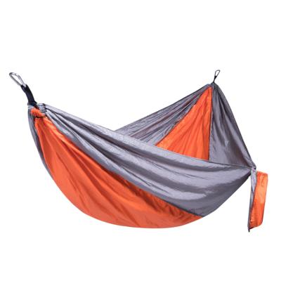 China Custom Adult Travel Single Nylon Lightweight Portable Backpacking Hiking Camping Hammock For Outdoor for sale