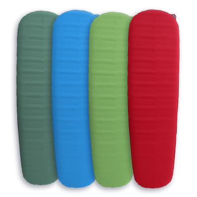 China Easy Folding Ultralight Rise Compact Camping Sponge Mat Self-Inflatable Outdoor Sleeping Pad for sale