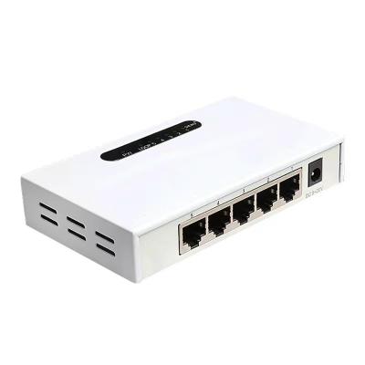 China Telecommunication 5 port iron gigabit switch intelligent network distribution line monitoring low power can be wholesale customized for sale