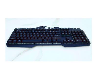 China Factory OEM plug-and-play machine feel metal keyboard USB gaming keyboard RGB multimedia luminescent gaming keyboard for sale