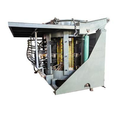 China Metal Melting Coreless Induction Power Frequency Furnace for Electric Melting Furnace Metal Scrap Aluminum Smelting Furnace for sale