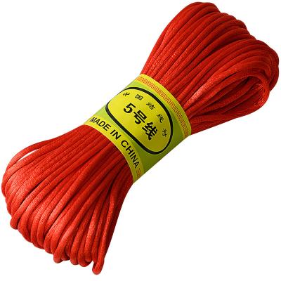 China SUSTAINABLE NO.5 Braided Rope 20m Colorful Pendant DIY Woven Rope Nylon Cords for sale