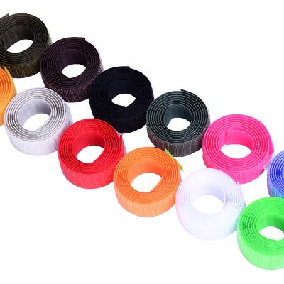 China Recyclable High Quality Durable Polyester Velcro Hook Loop Cable Tie Width 2cm Color Can Be Customized for sale