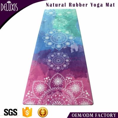 China Durable Eco Suede With Extra Cushioned Custom Yoga Mat Printed Yoga Mat for sale