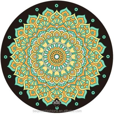 China Durable Eco Friendly Round Natural Rubber Yoga Mat 140cm Circle Yoga Mat for sale