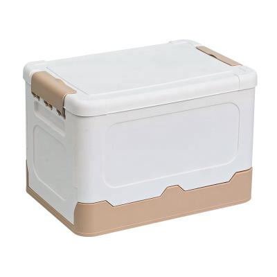 China Sustainable PP Plastic Collapsible Collapsible Storage Box With Lid For Clothes Toys Sundries for sale