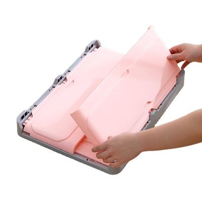 China Viable Plastic Bin Storage Folding Storage Box Toy Storage Organizer Container For Clothes Sundries for sale