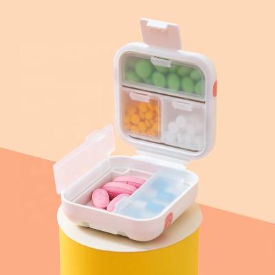 China 5/8 Compartments Daily Pill Organizers Plastic Viable Sealed Portable Medicine Pill Box For Pills, Vitamin, Supplements for sale