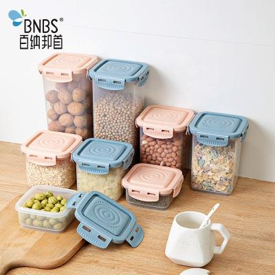 China Stocked 4 Size Pantry And Kitchen Storage Stackable Plastic Food Containers With Lids for sale