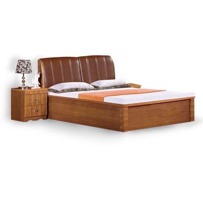 China Wall Bed Wood China Bedroom Furniture PU Headboard Bed Designs for sale