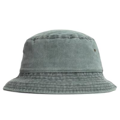 China High Quality Washed Sunshade Sunshade Cotton Denim Bucket Hat for sale