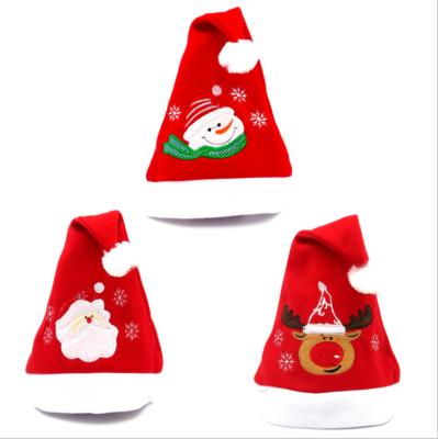 China Custom Character Christmas Hat Factory In China Red Christmas Hat for sale