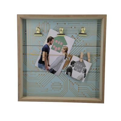 China High Quality MDF Nature Green Picture Frames For Home Decoration for sale