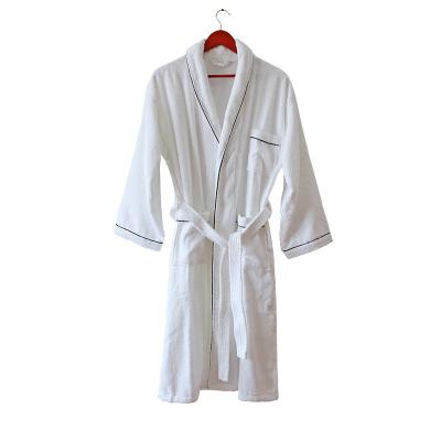 China Terry Hotel Cotton Bathrobe OEM ODM Colors Soft Long Robes Hotel Women's Nightwear Thermal V-Neck Bathrobes Mens Bathrobes for sale