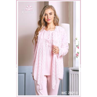 China Factory Direct Sales Set Designers Womens Pajamas 3 Piece Thermal Women's 3 Piece Pajamas for sale