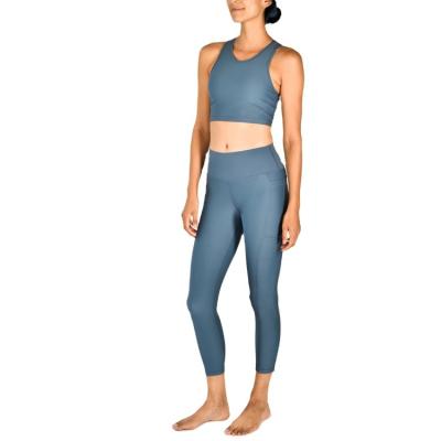 China Women Breathable Tracksuit Custom Yoga Set High Quality Nylon / Spandex Yoga Sport Gym Suits for sale