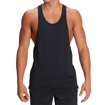 China Men Gym Fitness Gym Compression Clothing Muscle Viable Cotton Breathable Printing Tank Top for sale