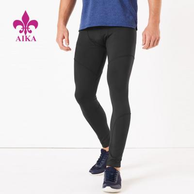 China Black Men's Gym Legging OEM Antibacterial Boys Sportswear Gaiters Fitness Wear Running Man Jumpsuit Legging for sale