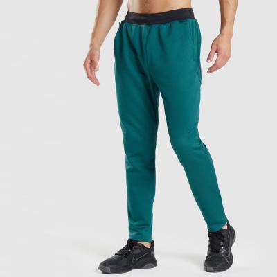 China New Arrivals Cotton Breathable Polyester Custom Mens Gym Sports Jogger Pants With Contrast Tape for sale