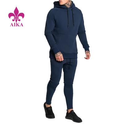 China Best Quality QUICK DRY Sports Use Zipper Pockets Design Navy Color Gym Tracksuits Clothing For Men for sale