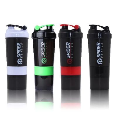 China Hot Sale 600ml Viable Water Bottle Proteinshakers Plastic Protein Shaker Bottle for sale