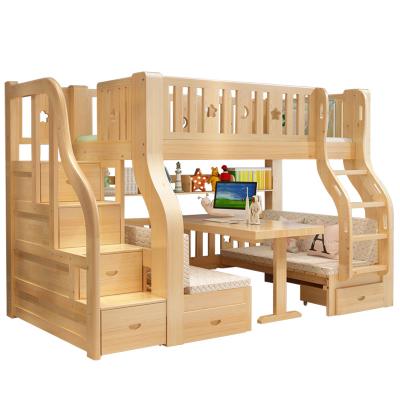 China Environmental Material Bedroom Bedrooms Child Toddler Boy Attic Double Loft Bed For Kids Furniture for sale