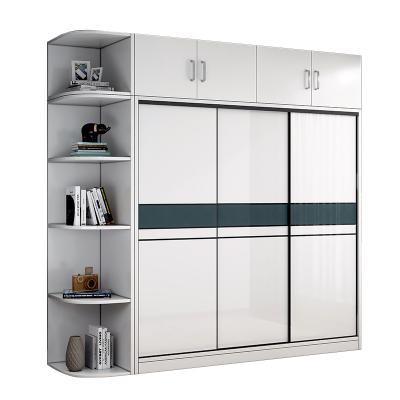 China Modern Simple Household Adjustable Bedroom Cabinet Kids Sliding Door (Other) Economic Wardrobe Large for sale