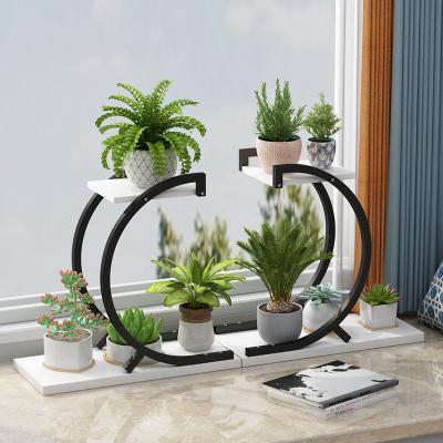 China Modern Flower Frame Flower Shelf Green Plant Stand Indoor Flower Pot Rack for sale