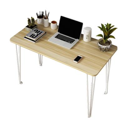 China Other Wholesale Iron Home Office Modern Design Wooden Notebook Writing PC Laptop Desk Table for sale