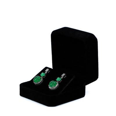 China Handmade high quality luxury black velvet jewelry floating display box for sale