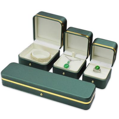 China Custom Leather Rectangle Gift Jewelry Packaging Display PU Paper Bangle Packaging Box for sale