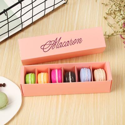 China Recycled Materials Wholesale Custom Soft Cookie Macaron Luxury Eco Friendly Packaging Logo Gift Food Cookie Macaron Packing Box Paper for sale