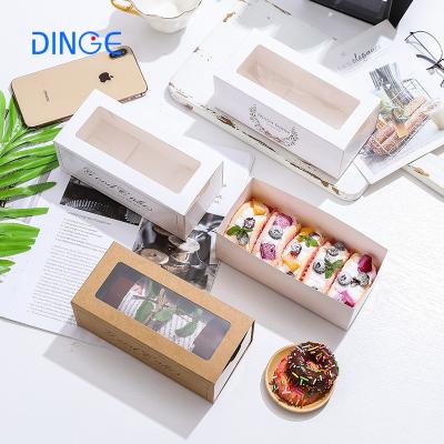 China Custom Hot Type Recyclable Dessert Box Cookie Muffin Cookie Macaron Dessert Cake Packaging Drawer Party Gift Sale Paper Drawer Packing Box for sale