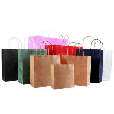 China Recyclable Custom Pink Custom Shopping Bag Gift Logo Clothing Retail Bag Packing Paper Bags bolsas de papel With Handles For Clothes for sale