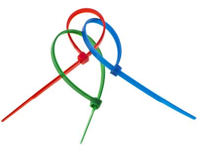 China Eco-friendly 4.8*500mm factory direct multicolor self-locking rubber cable 19.7inch zip ties for sale