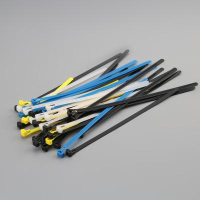 China Eco-friendly high quality reusable plastic cable ties reuse zip nylon ties releasable cable tie for sale