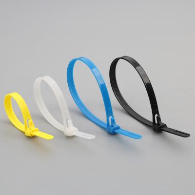 China Eco-friendly High Premium Releasable Releasable Plastics Cable Ties 7.2*150/200/250/300mm Colored Cable Zip Tie for sale