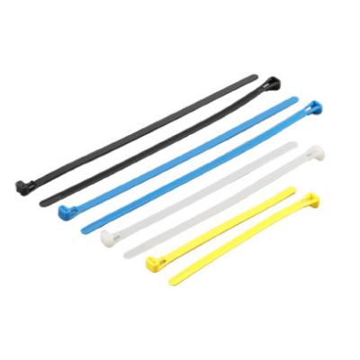 China Factory Wholesale 7.4*400MM High Quality Eco-friendly ACCORY Color Cable Releasable Zip Ties Size Nylon for sale