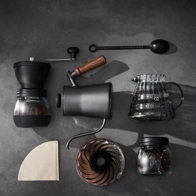 China Chinese new style handmade coffee maker set essential for home grind bean blend coffee master for sale