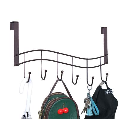 China The kitchen bathroom and kitchen can be used as a single, non-perforated door hook multi-function back rack for sale