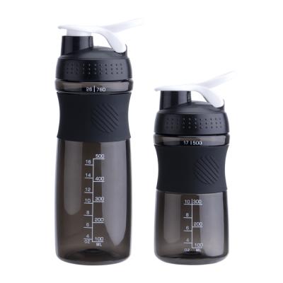 China Low MOQ Sustainable Food Grade BPA Free 500ml Protein Plastic Sport Gym Bottle Shaker for sale