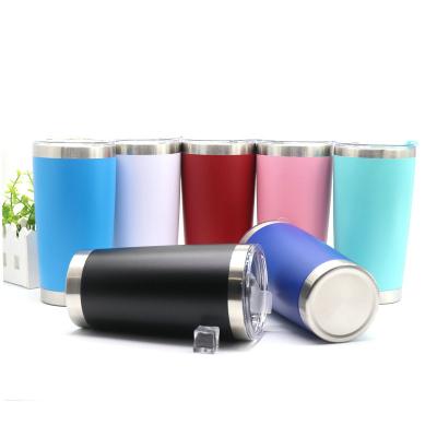 China Sustainable Promotion BPA Free Double Wall 20oz 30oz Stainless Steel Vacuum Insulated Lean Tumbler for sale