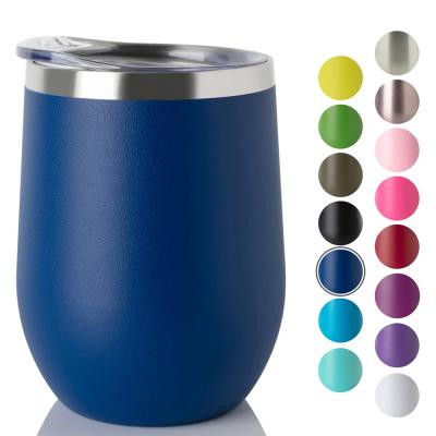 China Amazon Sustainable Top Selling Stainless Steel Tumbler Egg Shaped Tumbler Double Wall Water Drinks Cup Travel Mug for sale