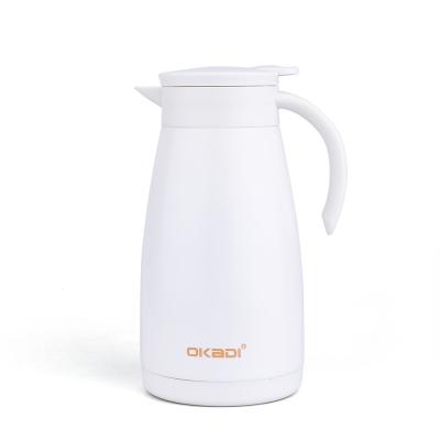 China Double-Wall 750ML Stainless Steel Coffee Pot Teapot Thermal Viable Vacuum Flask for sale