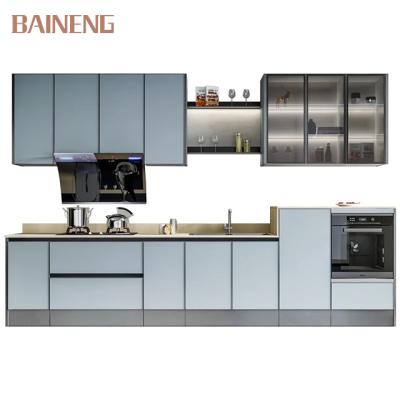 China New Designs Modern Modular Stainless Kitchen Cabinets Manufacturers Steel Cabinet With High Quality for sale