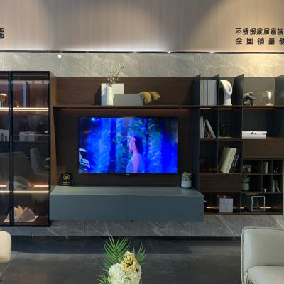 China Modern German Style Furniture Flat Pack Matte Finish Powder Coating TV Cabinets for sale