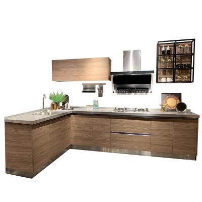 China Modern Modular Wooden China Sideboard Factory Kitchen Furniture for sale