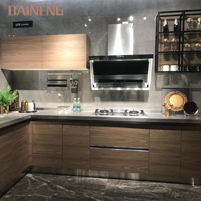 China Designer Kitchens Custom Made Modern Professional Home Kitchen Solid Wood Buffet Doors for sale