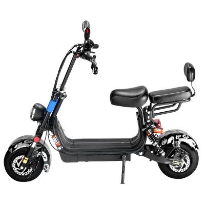 China Unisex EEC Coc Battery 800W Removable Motorcycle Scooter Electric Citycoco for sale