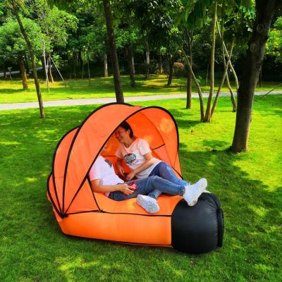 China Amazon Modern Hot Sale Outdoor Inflatable Air Sofa Camping Inflatable Lounger Double With UV Proof Tents for sale